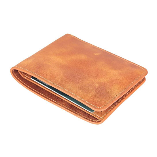 Bloominbag Bloomfold Cognac Tan Hakiki Deri Cüzdan