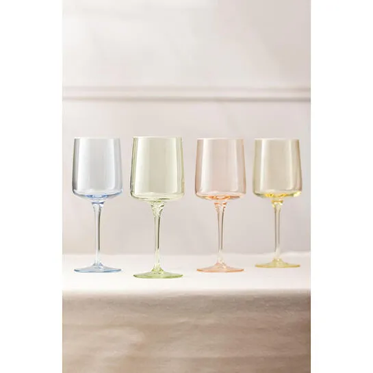 Rakle Colore 4'lü Su Kadehi Seti 320 Cc