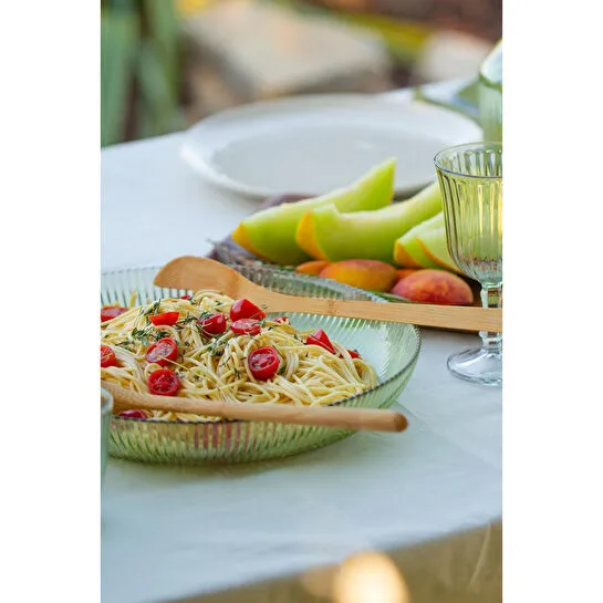 Rakle Splendid Cam 2'li Salata Kasesi Seti Yeşil 25 Cm - 30 Cm