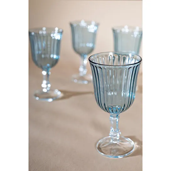 Rakle Splendid 4'lü Kadeh Seti Mavi 240 Cc