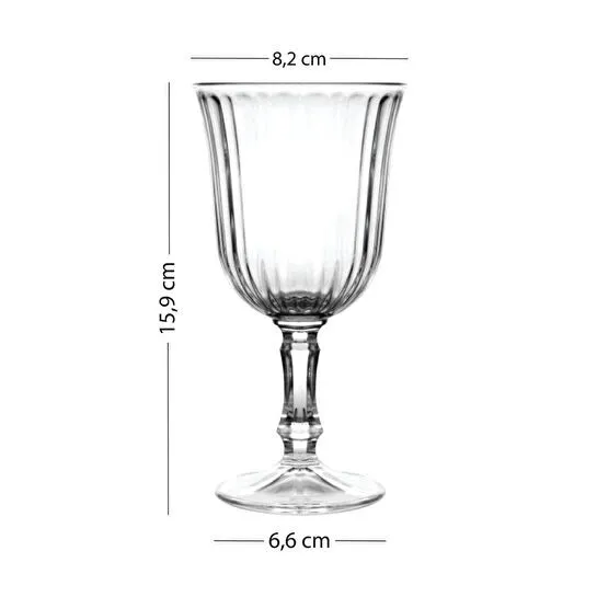 Rakle Splendid 4'lü Kadeh Seti Mavi 240 Cc