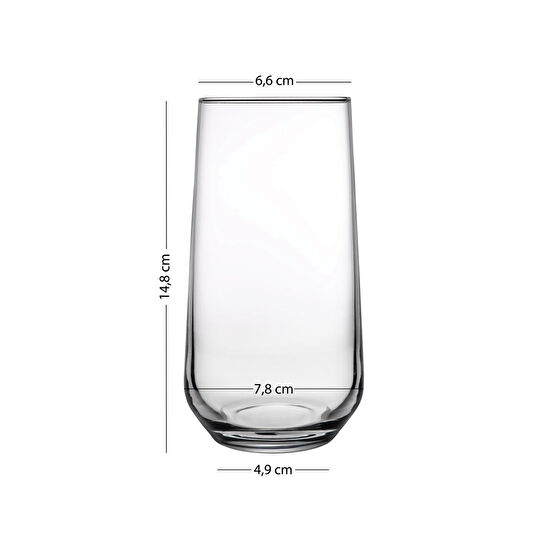 Rakle Glow 4'lü Meşrubat Bardağı Seti Altın 470 Cc