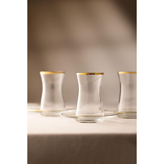 Rakle Avantgarde Gold 12 Parça Çay Seti 150 Cc