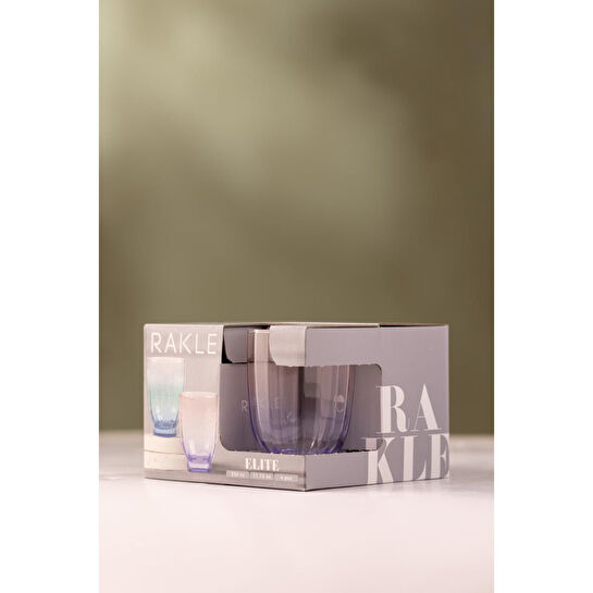 Rakle Elite 4'lü Su Bardağı Seti Mor 320 Cc