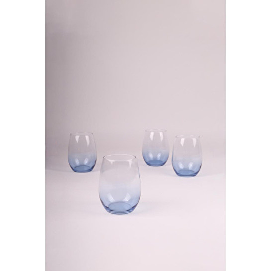 Rakle Larc 4'lü Su Bardağı Seti Mavi 350 Cc