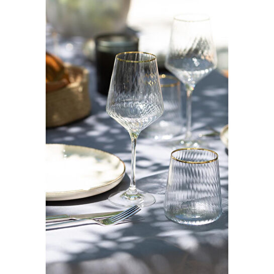 Rakle Premium Gold 4'lü Su Bardağı Seti 420 Cc