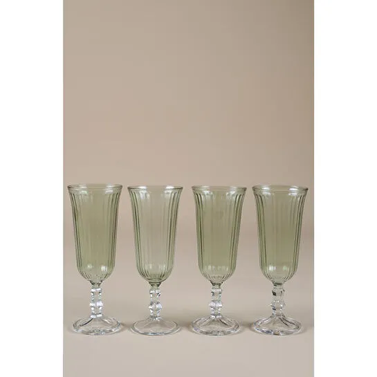 Rakle Splendid 4'lü Kahve Yanı Kadehi Seti Yeşil 120 Cc