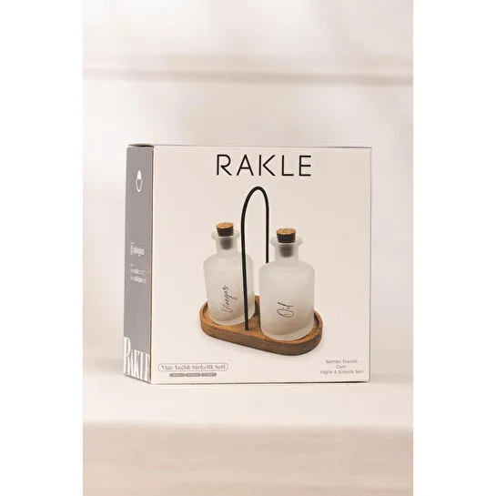 Rakle Vigo Bambu Stantlı 2'li Yağlık-sirkelik Seti 200 Cc
