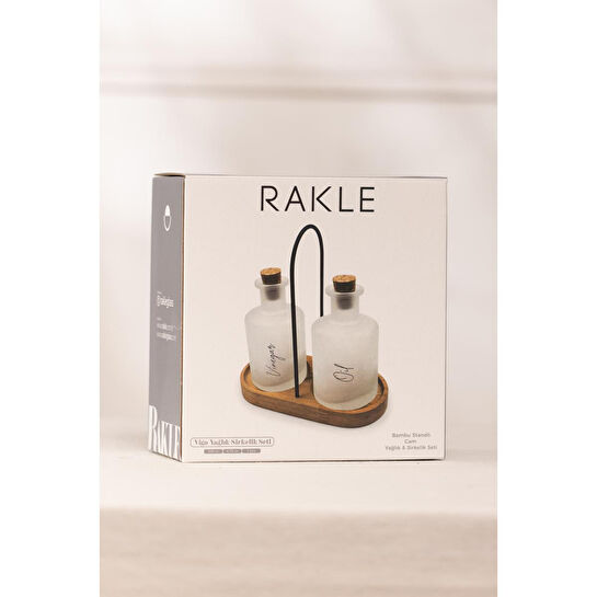 Rakle Vigo Bambu Stantlı 2'li Yağlık-sirkelik Seti 200 Cc