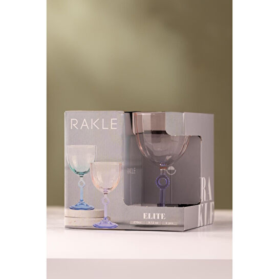 Rakle Elite 4'lü Su Kadehi Seti Mor 270 Cc