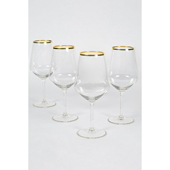 Rakle Avantgarde Gold 4'lü Kadeh Seti 490 Cc