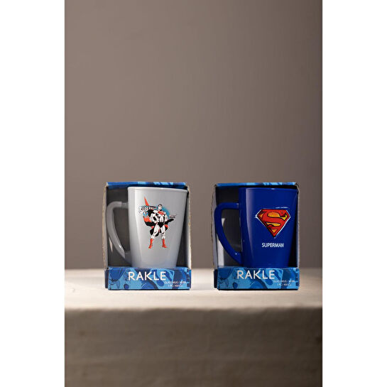 Rakle Superman 2'li Kupa Seti Mavi-gri 400 Cc