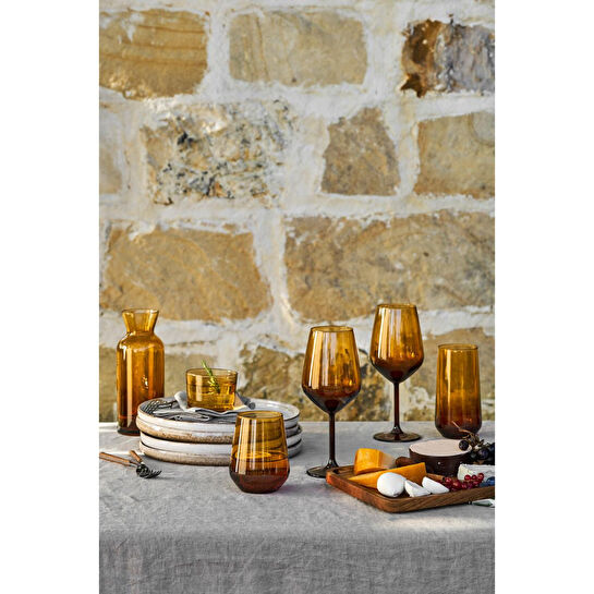 Rakle New Iconic 4'lü Su Kadehi Seti Amber 490 Cc