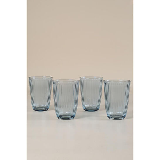 Rakle Splendid 4'lü Meşrubat Bardağı Seti Mavi 395 Cc