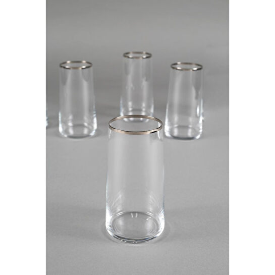 Rakle Avantgarde Platin 4'lü Meşrubat Bardağı Seti 520 Cc