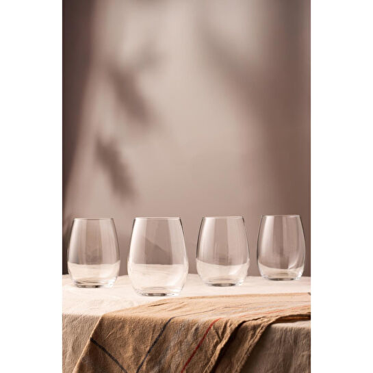 Rakle Astoria Kristalin Cam 4'lü Meşrubat Bardağı Seti 570 Cc