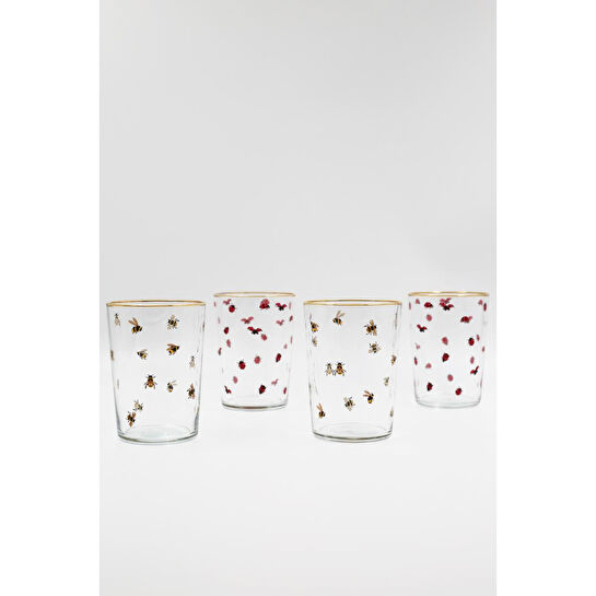 Rakle Lady Bird 4'lü Meşrubat Bardağı Seti 510 Cc