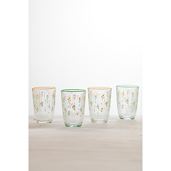 Rakle Botanical 4'lü Meşrubat Bardağı Seti 395 Cc