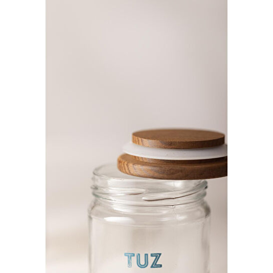 Rakle Luna Ahşap Kapaklı 6'lı Baharatlık Seti 210 Cc