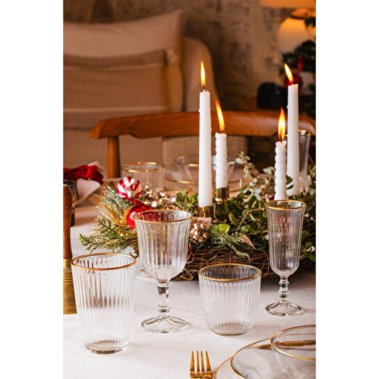 Rakle Splendid Gold 4'lü Su Bardağı Seti 290 Cc