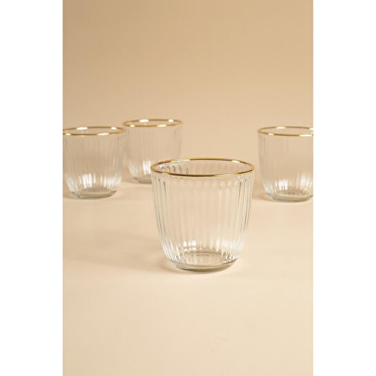 Rakle Splendid Gold 4'lü Su Bardağı Seti 290 Cc