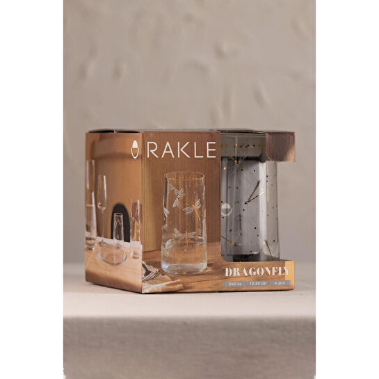 Rakle Dragonfly 4'lü Meşrubat Bardağı Seti 520 Cc