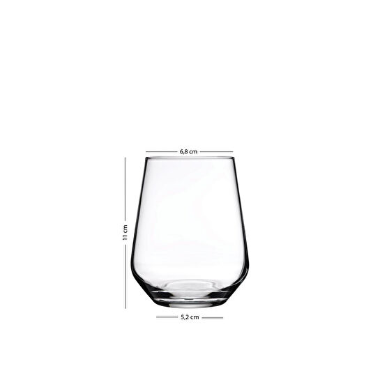 Rakle New Iconic 4'lü Su Bardağı Seti Amber 425 Cc