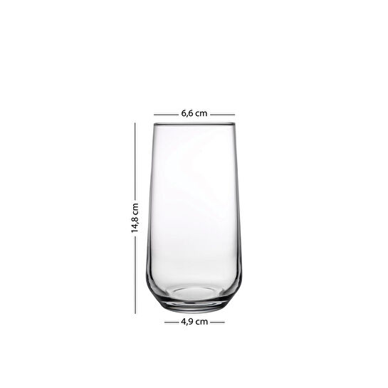 Rakle New Iconic 4'lü Meşrubat Bardağı Seti Füme 470 Cc