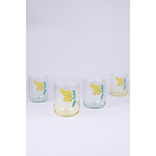 Rakle Mimoza 4'lü Su Bardağı Seti 280 Cc