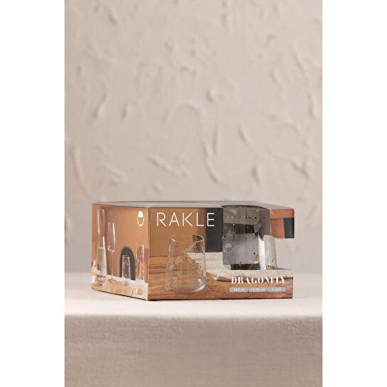 Rakle Dragonfly 4'lü Su Bardağı Seti 420 Cc