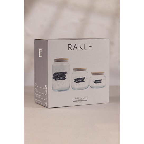 Rakle Siena Jar 3'lü Kavanoz Seti 970 Cc/ 635 Cc/ 430 Cc