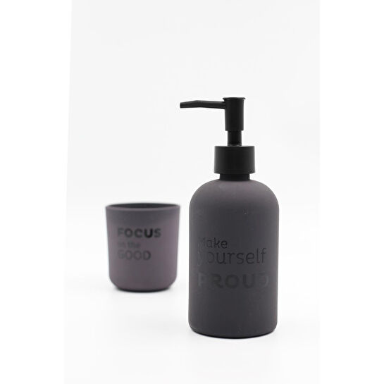 Rakle Serenity Sıvı Sabunluk Ve Diş Fırçalık Seti Füme