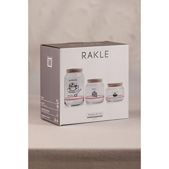 Rakle Toskana Jar 3'lü Kavanoz Seti 970 Cc/ 635 Cc/ 430 Cc