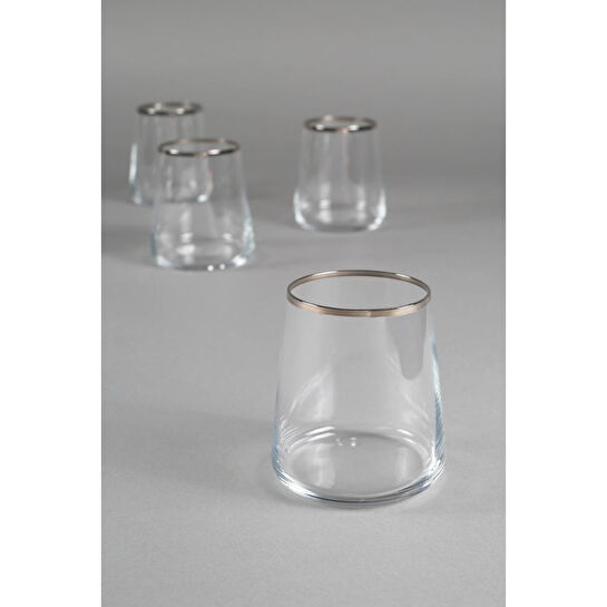 Rakle Avantgarde Platin 4'lü Su Bardağı Seti 420 Cc