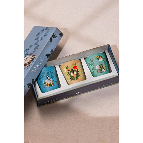 Rakle Secret Garden 3'lü Mum Seti 100 Gr