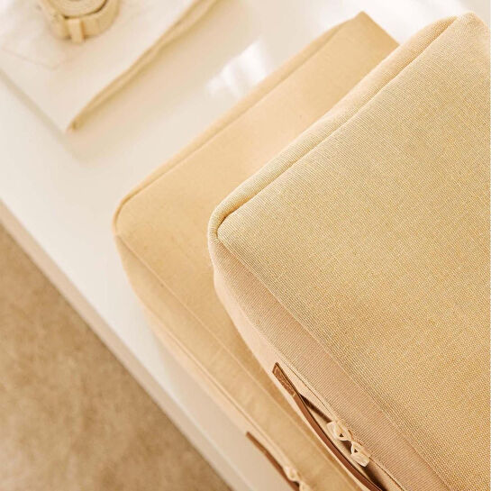 Ocean Home Textile 2'li Jüt Keten Hurç Set 30 X 22 X 18 / 52 X 28 X 21 Cm