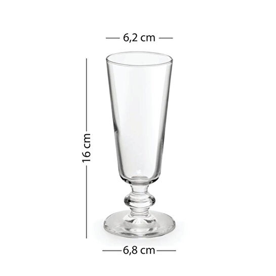 Rakle Pure Platin İthal 4'lü Kahve Yanı Bardağı Seti 180 Cc