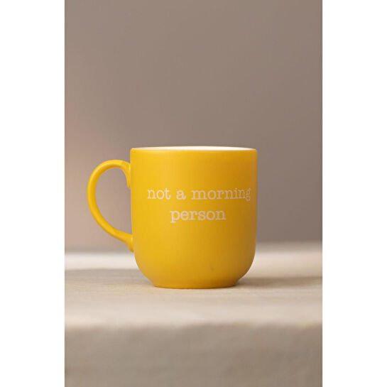 Rakle Mottolu Seramik 2'li Kupa Seti Yeşil-sarı 400 Cc