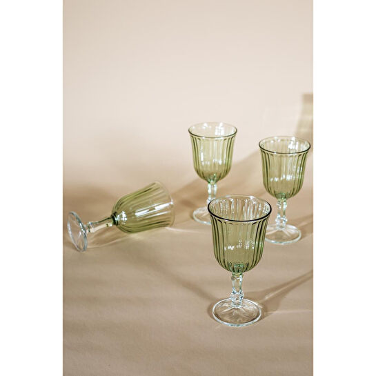 Rakle Splendid 4'lü Kadeh Seti Yeşil 240 Cc