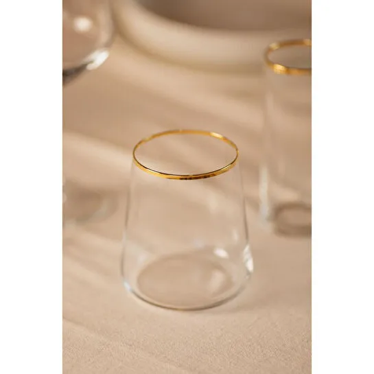 Rakle Avantgarde Gold 4'lü Su Bardağı Seti 420 Cc