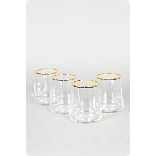 Rakle Avantgarde Gold 4'lü Su Bardağı Seti 420 Cc