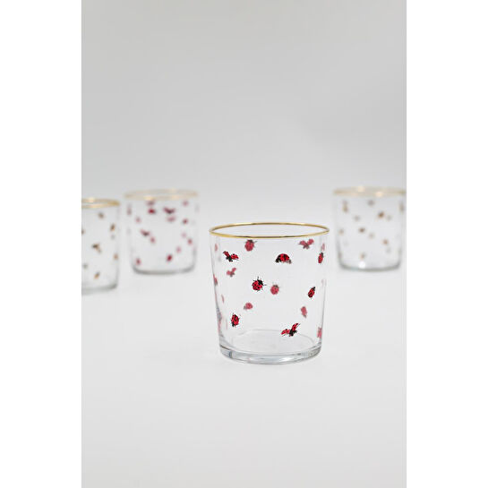 Rakle Lady Bird 4'lü Su Bardağı Seti 380 Cc