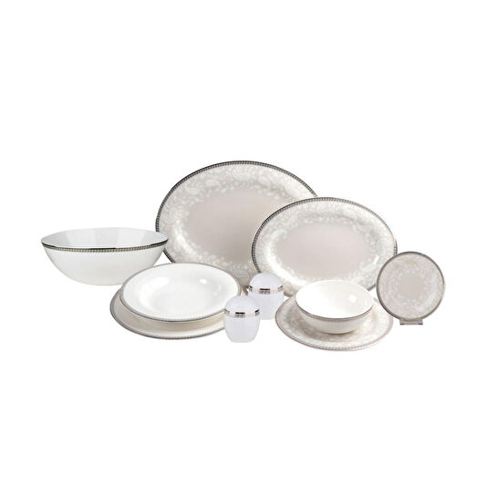 Royal Canterbury Milada Platinum 55 Parça Yemek Takimi