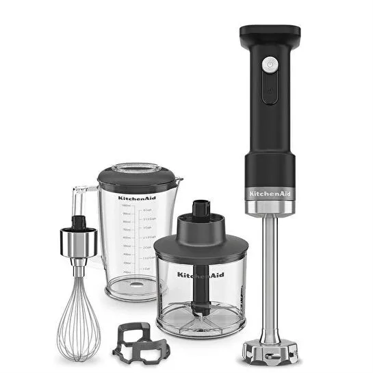 Kitchenaid Go Kablosuz Serisi El Blenderı Aksesuarlı Bataryasız Matte Black