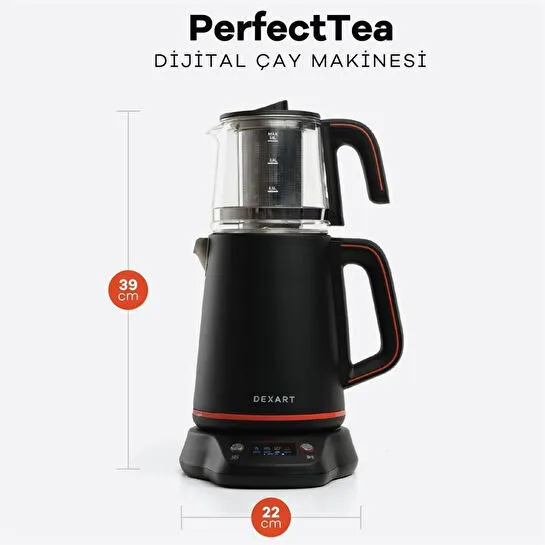 Dexart Perfecttea Dijital Çay Makinesi Siyah
