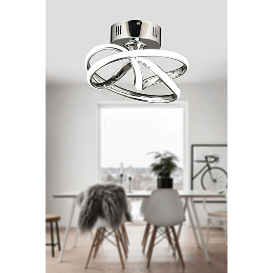 Luna Lighting Vino Riserva Model Krom Kaplama Metal Led Plafonyer Avize