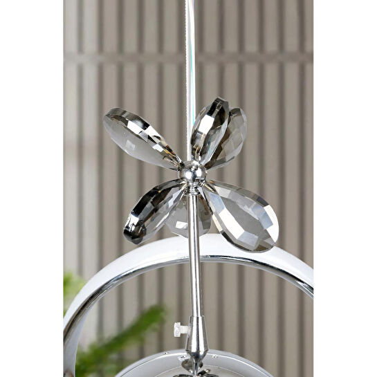 Luna Lighting Clasy Model Krom Kaplama Led Sarkıt Avize Beyaz Işık