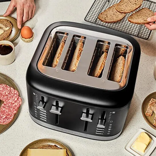 Kitchenaid Manuel Kontrollü 4 Dilim Ekmek Kızartma Makinesi - 5kmt4109 Matte Black