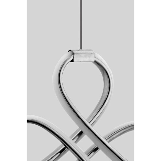 Luna Lighting Yonca Modeli 2025 Collecti̇on Krom Kaplama Led Avize