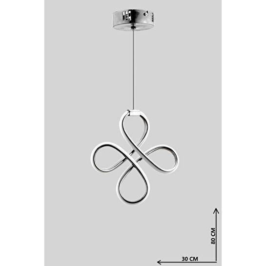 Luna Lighting Yonca Modeli 2025 Collecti̇on Krom Kaplama Led Avize